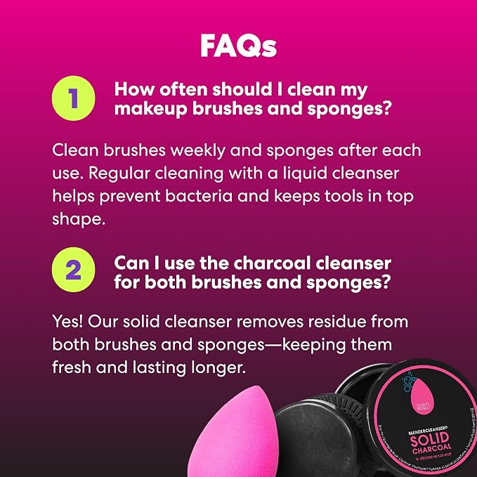 OP Makeup Sponge + Solid Charcoal Cleanser
