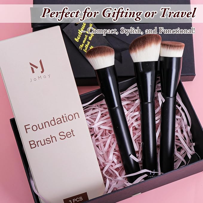 3Pcs Foundation Brush Set