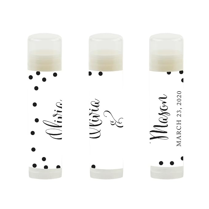 Black and White Modern Custom Bride's Name Date