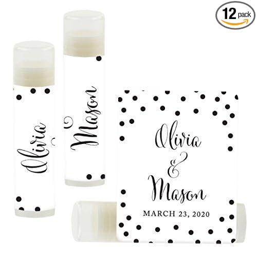 Black and White Modern Custom Bride's Name Date
