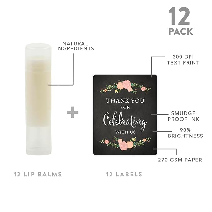 Chalkboard Floral Roses Thank You