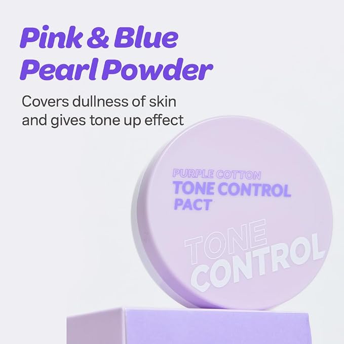 03 Purple Cotton Tone Control Pact