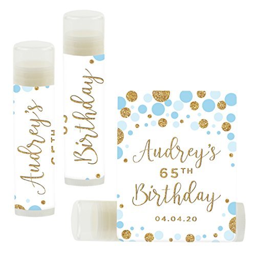 Baby Blue Faux Gold Glitter Custom