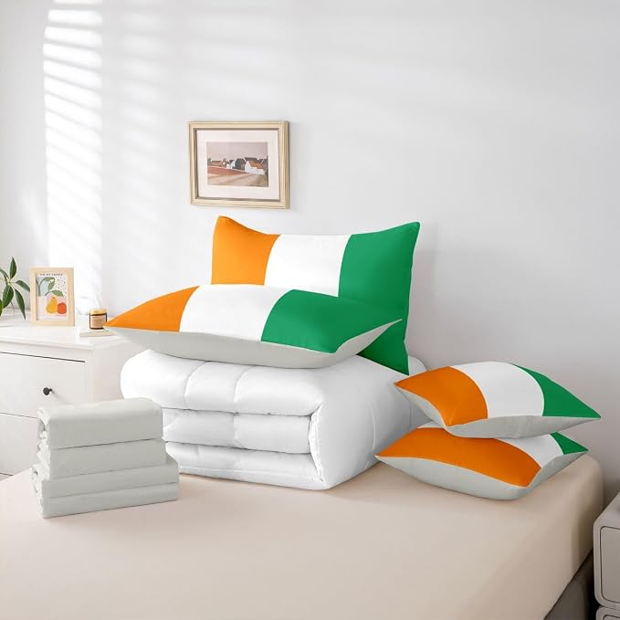 Orange White Green