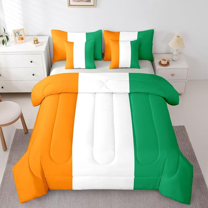 Orange White Green