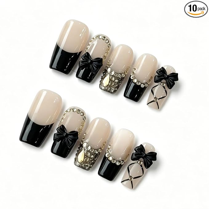 Black French Tip