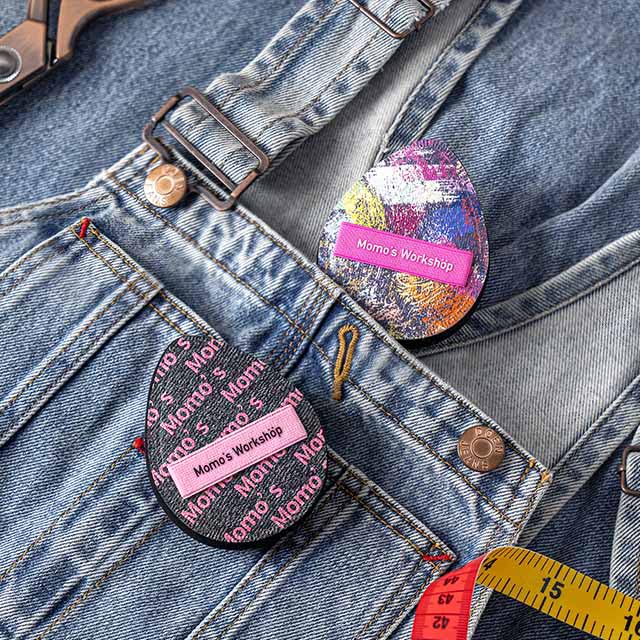 Pink+Black Denim