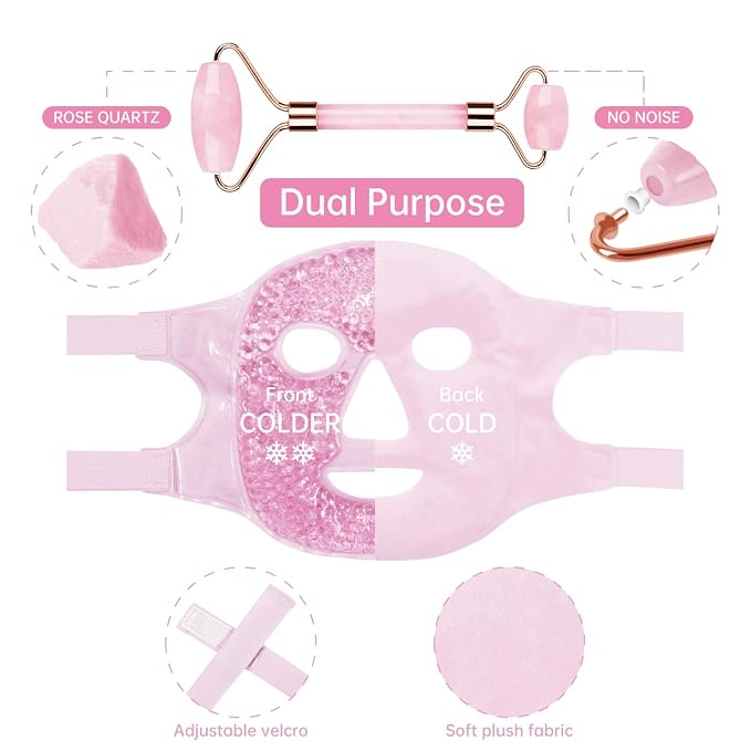 Pink(face Mask+jade Roller)