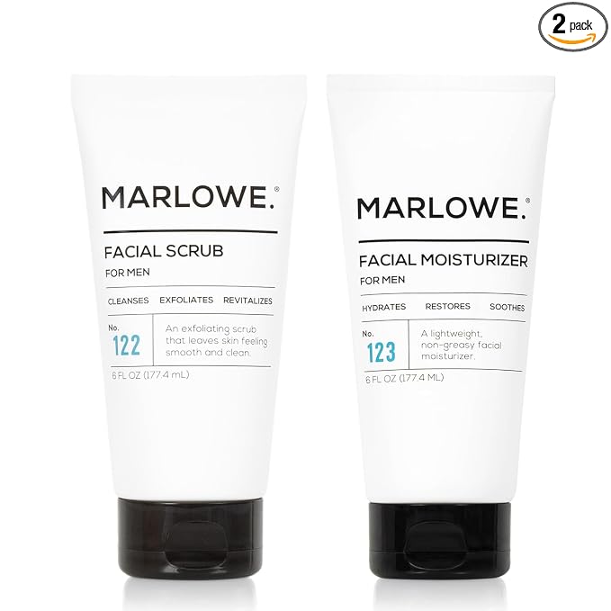 Facial Scrub + Facial Moisturizer