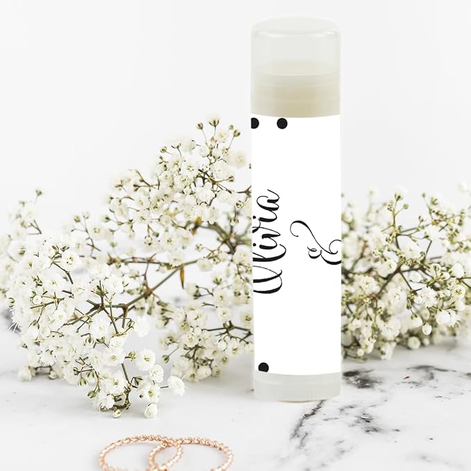 Black and White Modern Custom Bride's Name Date