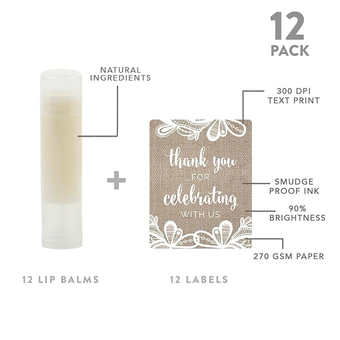 Burlap Lace Thank You