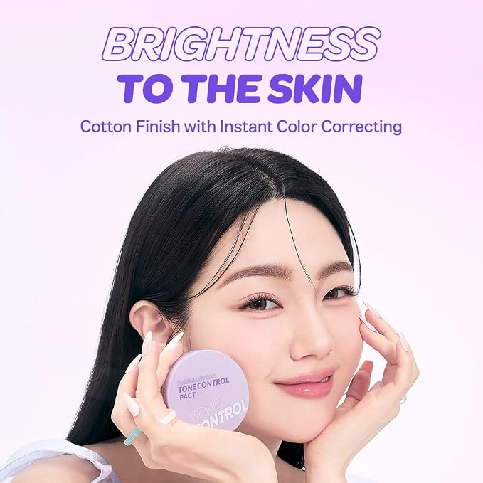 03 Purple Cotton Tone Control Pact