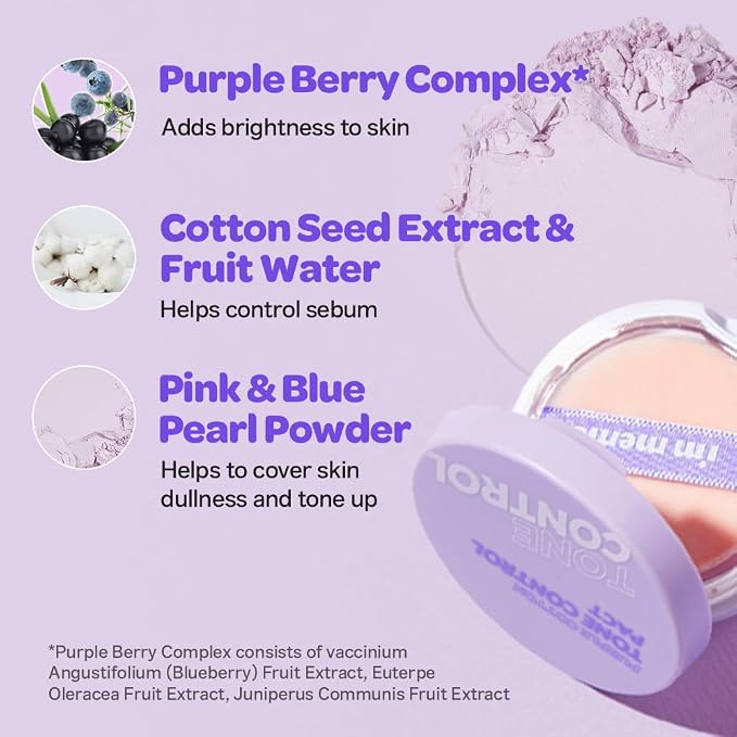 03 Purple Cotton Tone Control Pact