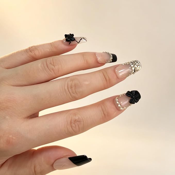 Black French Tip
