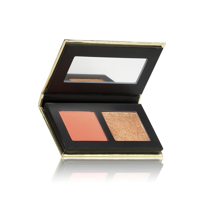 PEACH (Dahlia matte blush and Golden Haze highlighter)