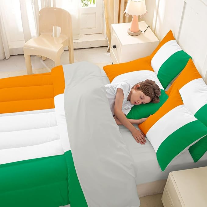 Orange White Green