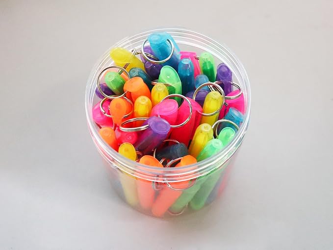 Mini Highlighters 36Pcs with Key-ring