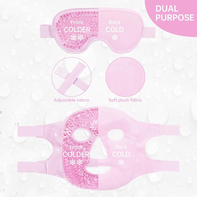 Pink-(1*eye Mask+1*face Mask)