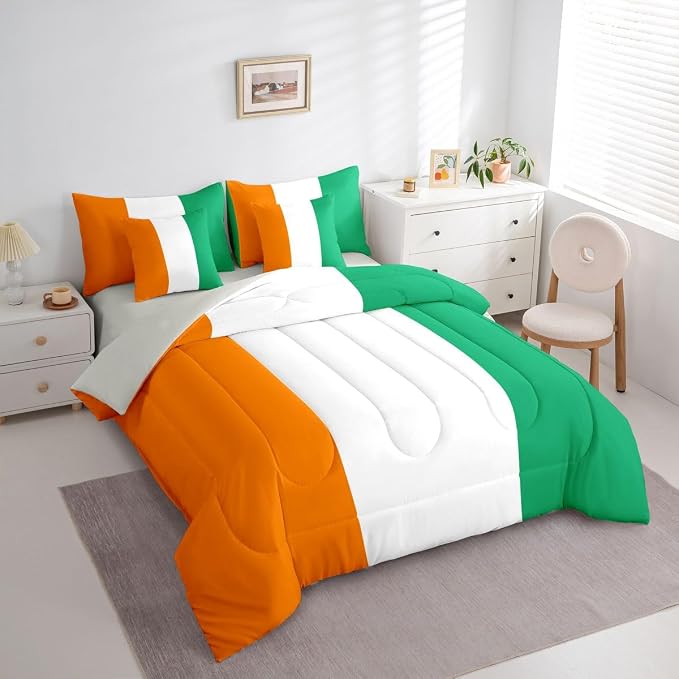 Orange White Green