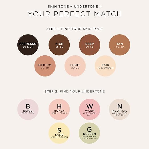 35N medium neutral(medium skin with a balance of warm & cool undertones)
