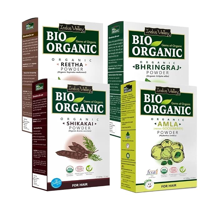 Amla+Shikakai+Reetha+Bringhraj-400g