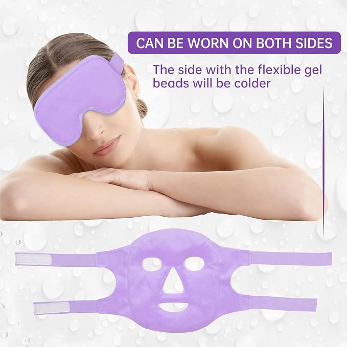 Purple(1* Eye Mask+1*face Mask )