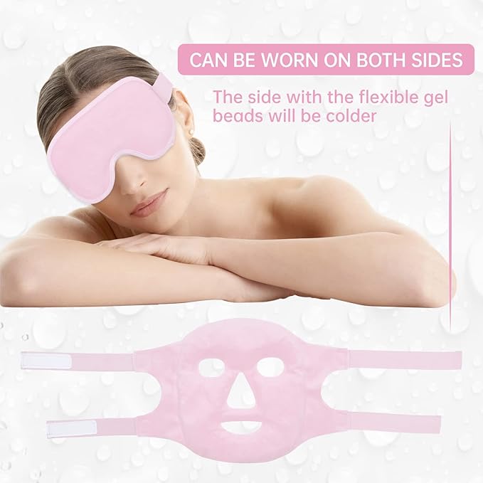 Pink-(1*eye Mask+1*face Mask)