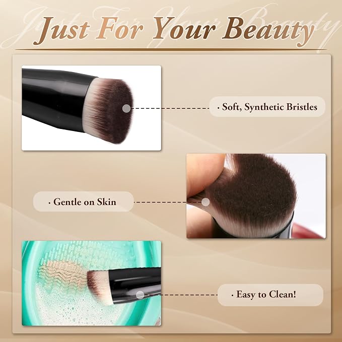 3Pcs Foundation Brush Set