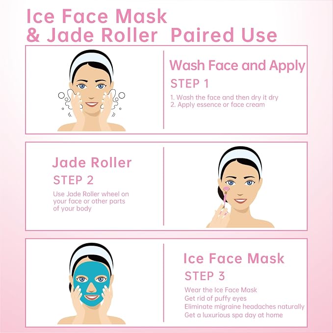 Blue(face Mask+jade Roller)