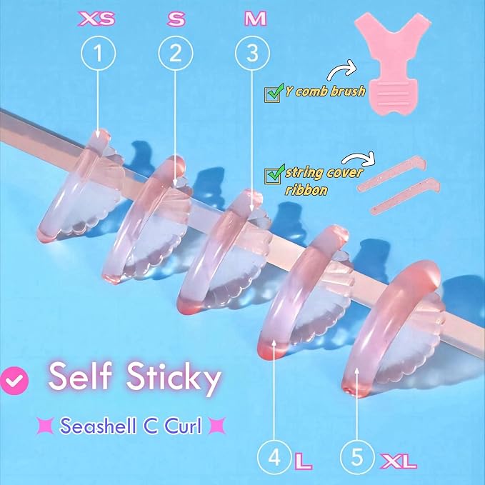Pink-New seashell super curl