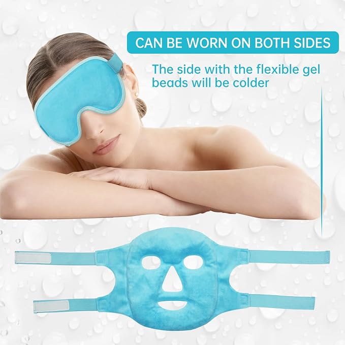 Blue(1* Eye Mask+1*face Mask )
