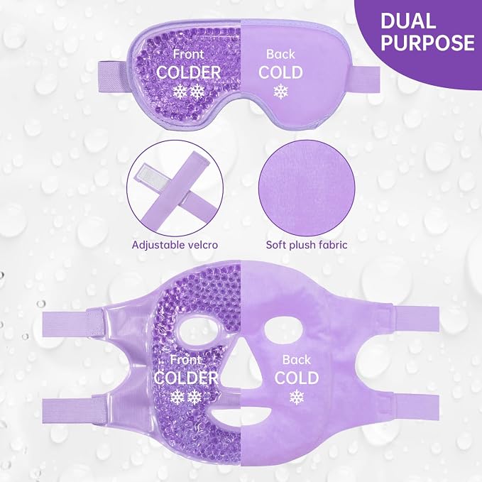 Purple(1* Eye Mask+1*face Mask )