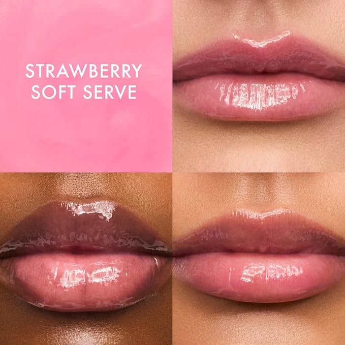 Strawberry Soft Serve + Birthday Cake