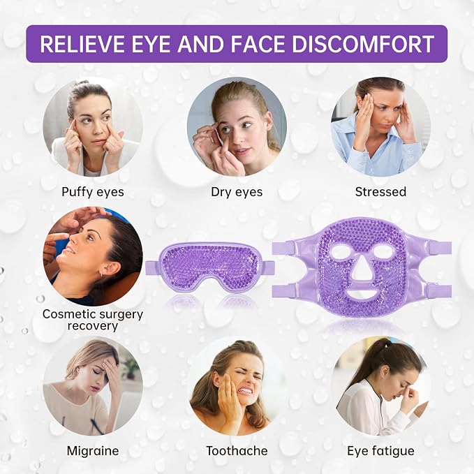 Purple(1* Eye Mask+1*face Mask )