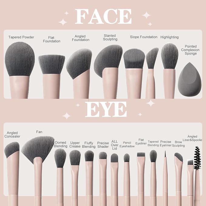 20pcs brush set