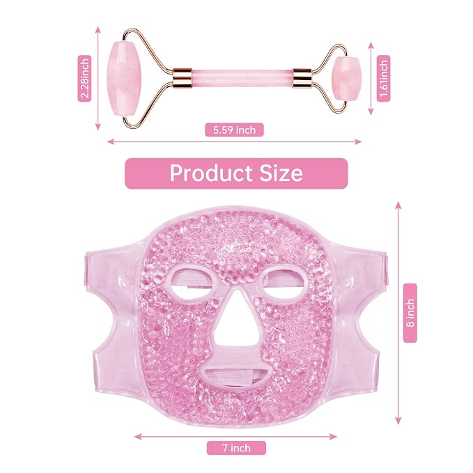 Pink(face Mask+jade Roller)