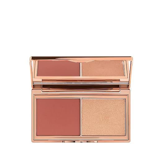 Rich Terracotta Blush/Golden Sunset Highlighter
