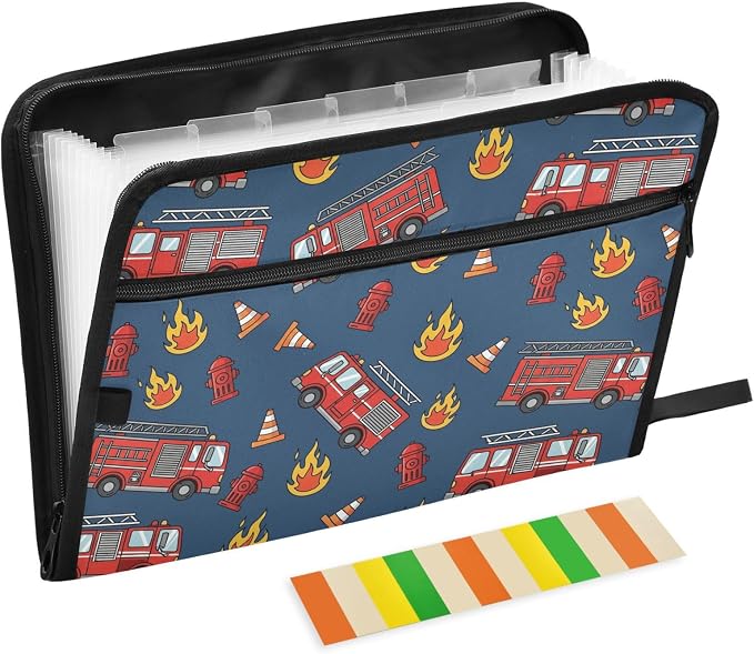 Fire Trucks on Dark Blue