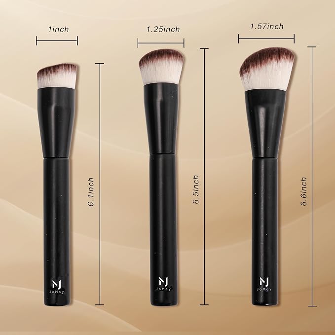 3Pcs Foundation Brush Set
