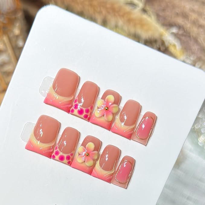 Pink Orange Ombre