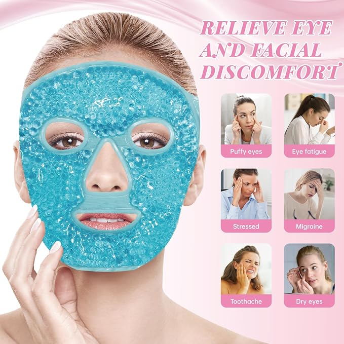 Blue(face Mask+jade Roller)