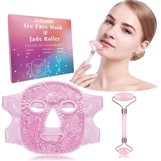 Pink(face Mask+jade Roller)