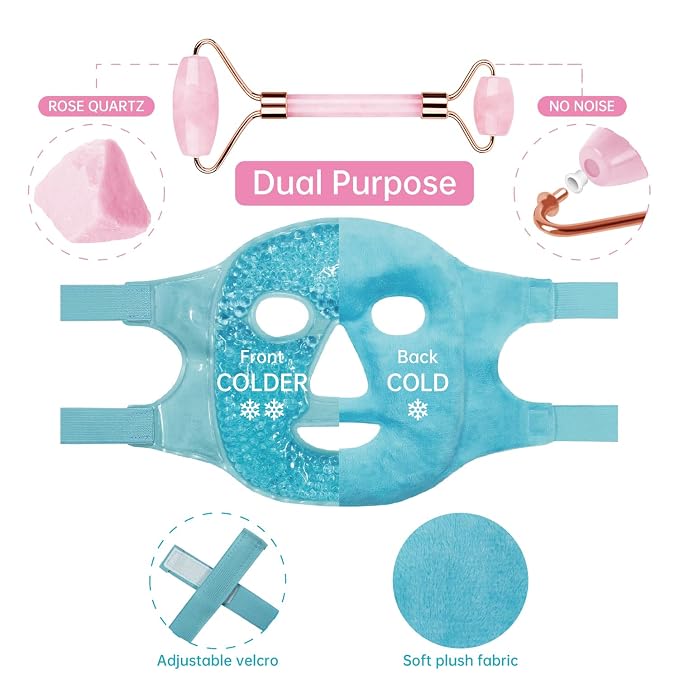 Blue(face Mask+jade Roller)