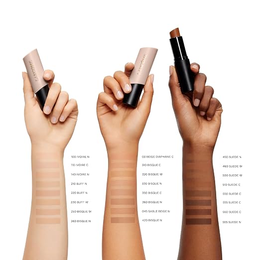 560 Suede C: deep skin with cool/deep rich red undertones