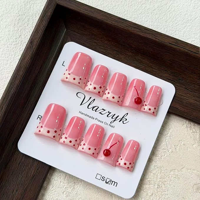 Pink polka dots