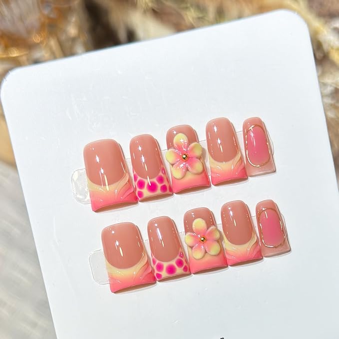 Pink Orange Ombre