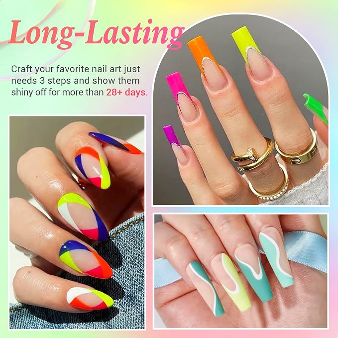 Neon Green Yellow Red