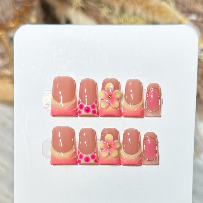 Pink Orange Ombre