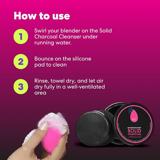 OP Makeup Sponge + Solid Charcoal Cleanser
