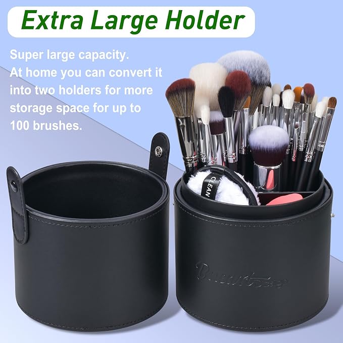 34Pcs Matte Black+Large Holder